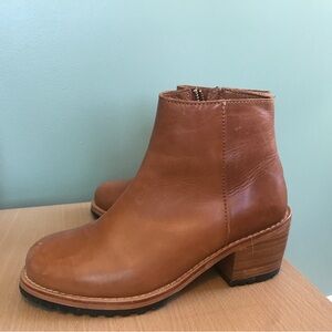 Portland Leather Patina Bourbon Ankle Bootie (8)